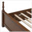 Grand lit plateforme avec lit gigogne simple TG et 2 tiroirs de rangement, lit en bois classique avec tête de lit à broche-80908261