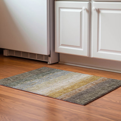 Premium Machine Washable Mayfield AMF2314 Stripes Rug