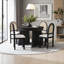 Ensemble de salle à manger extensible 5 pièces avec table ovale et chaises en rotin Maximili-115283131