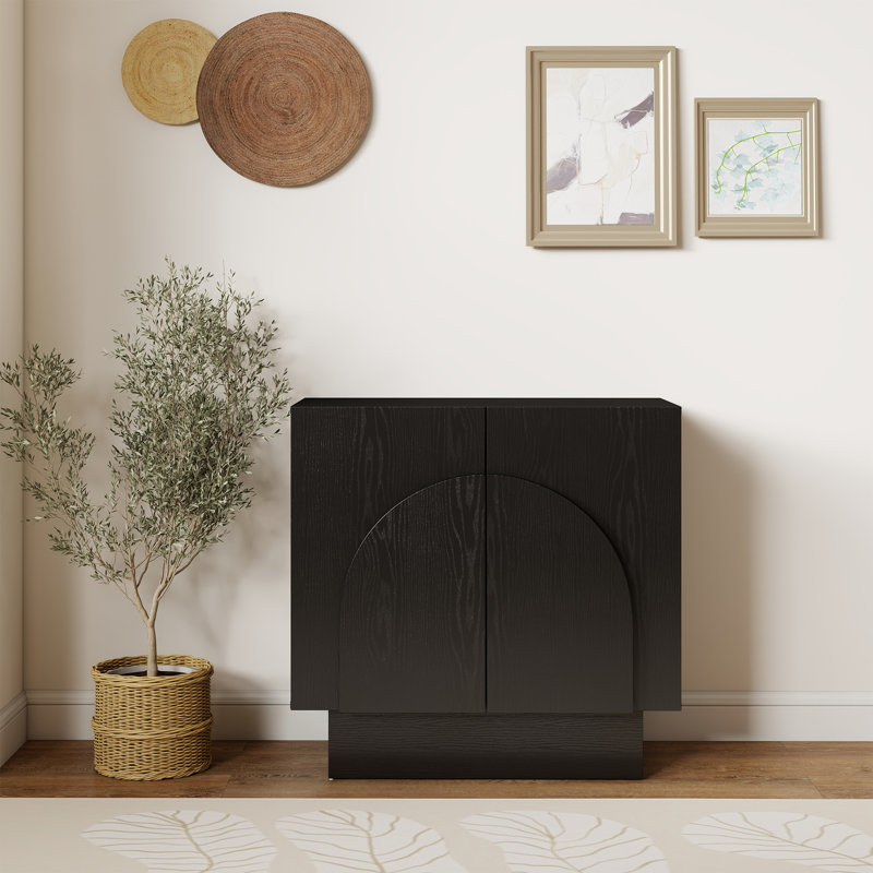 Rectangular Cabinet With Storage, Modern Cabinet For Hallway/Upstairs/Living Room, Black