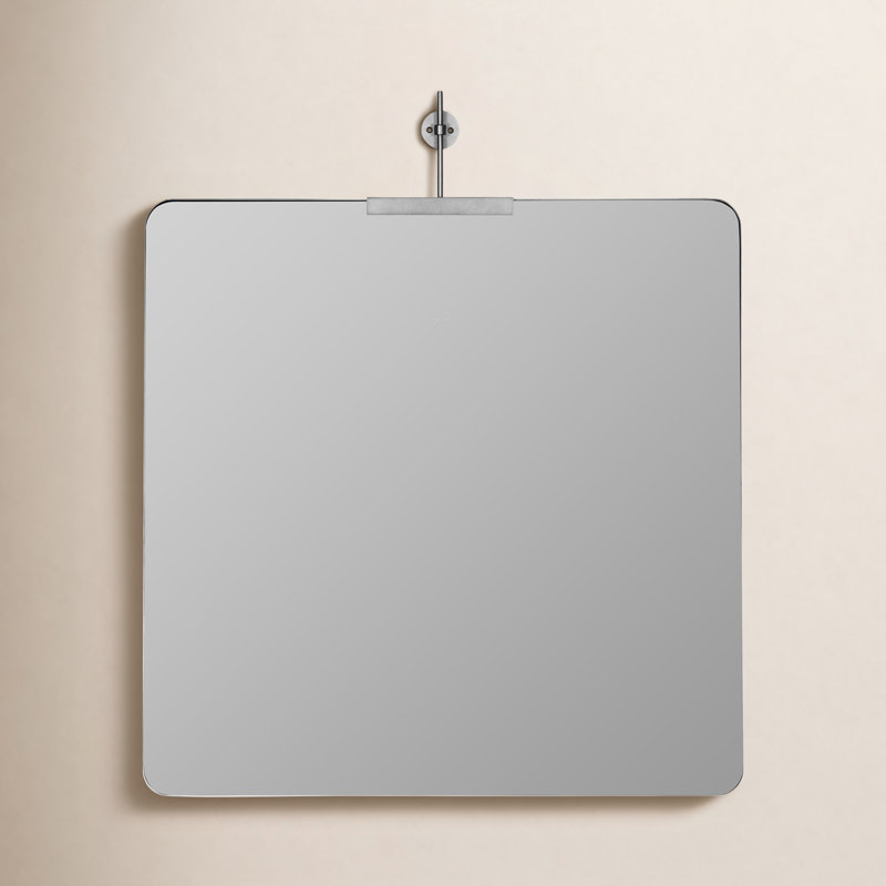Frida Collection Square Mirror, Silver