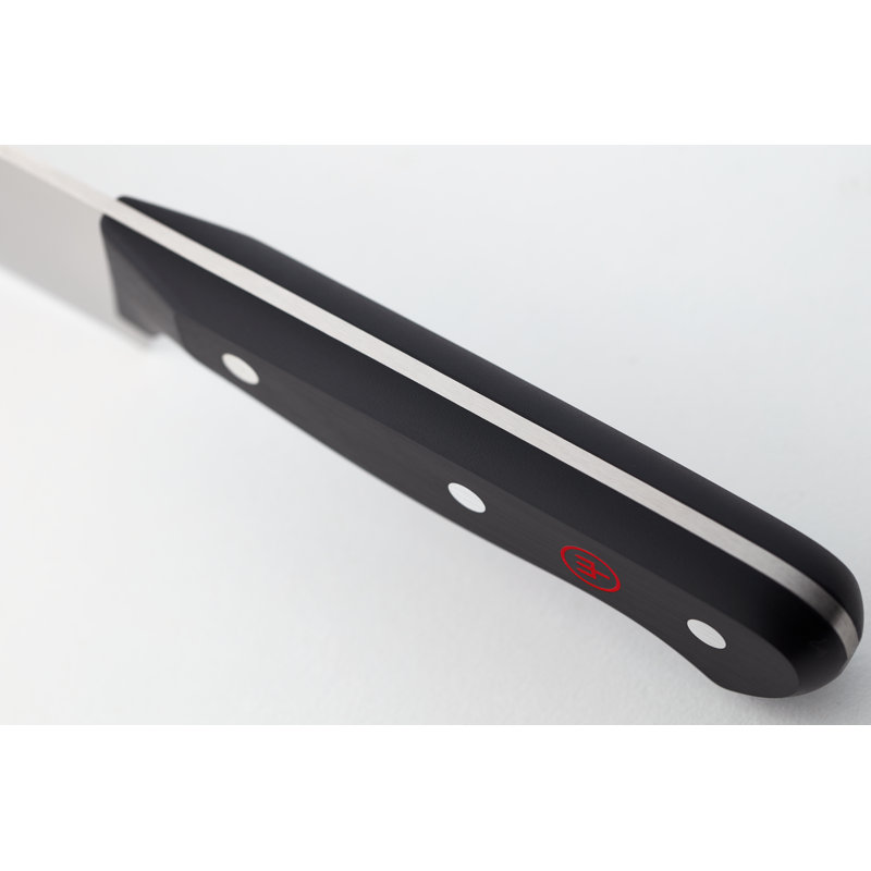 WÜSTHOF Gourmet 5" Hollow Edge Santoku Knife, Black, 5"