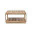 Ensemble de conversation extérieure moderne Tessa en bois d'acacia pour 4 personnes avec fauteuils club, canapé et table basse pour patio et véranda