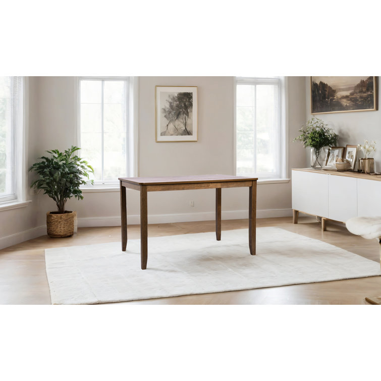 Majidah Solid Wood Base Dining Table