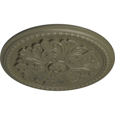 Endurathane Swindon Ceiling Medallion, 16 7/8"OD x 1 1/2"P (Fits Canopies up to 2 7/8"), Hand-Painted Spartan Stone Finish