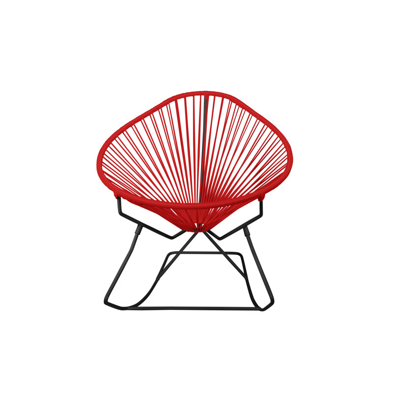 Chaise de jardin, Noir, Rouge
