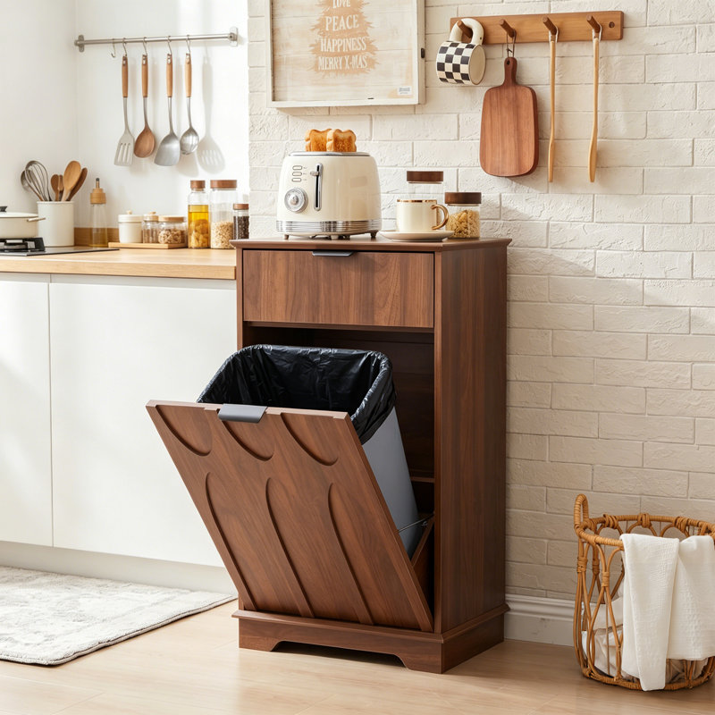 Armoire à poubelle inclinable avec tiroir 20,51 "
