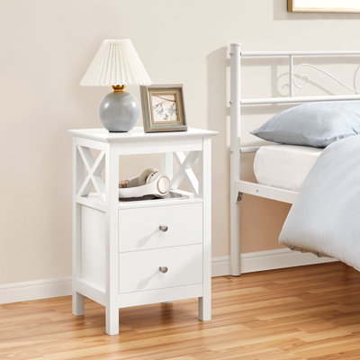 40cm W Manufactured Wood Bedside Table