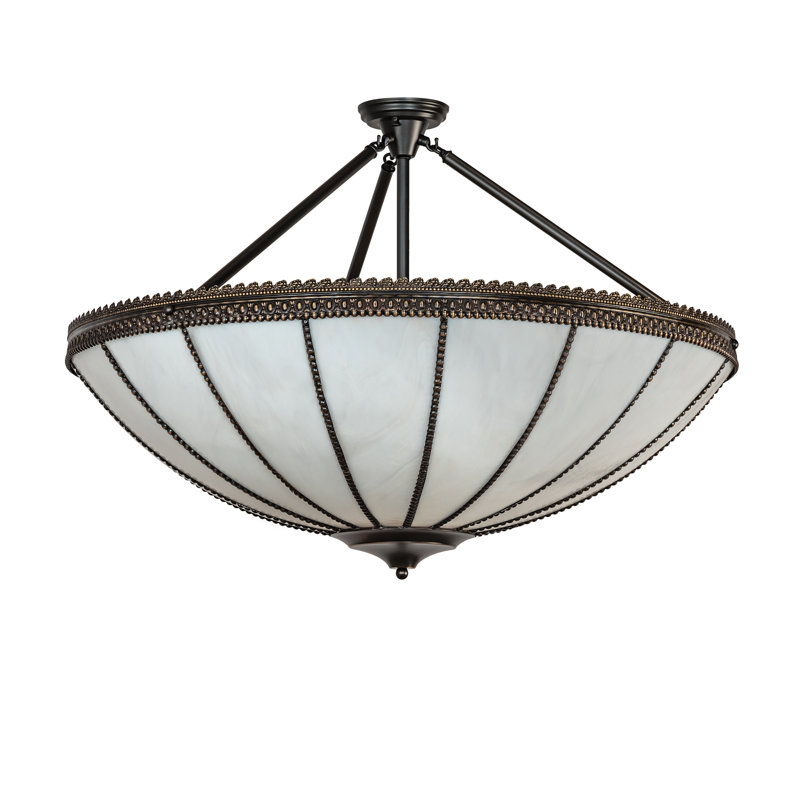 Plafonnier semi-encastré 37 po 4 lumières Shansky
