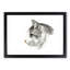 Portrait of a Cat by Jean Bernard - Picture Frame Drawing Print-55601982-55601984