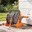Outsunny Portable Garden Hose Reel 20+2 m Wall Mounted Hose Reel Orange