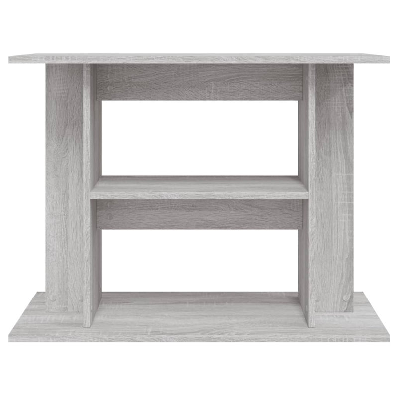 vidaXL Aquarium Stand Engineered Wood Aquarium Stand, Grey Sonoma, 23.62 in H x 31.50 in W x 13.78 in D