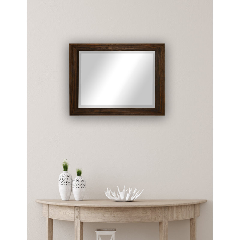 Miroir d'appoint Narely, 25,75 po x 21,75 po, Moka