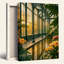 «Greenhouse Garden», reproduction d'art sur toile, ensemble de 1-129057767-129057771