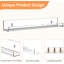 Ensemble de 12 tablettes murales en vinyle 12 po
