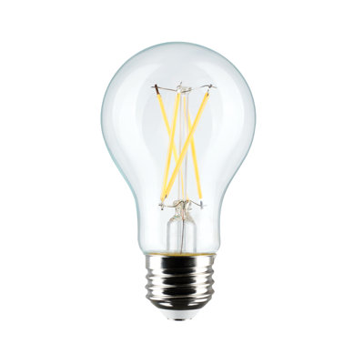 8-Watt A19 LED Clear Medium Base 120-Volt - Basics by Wayfair™