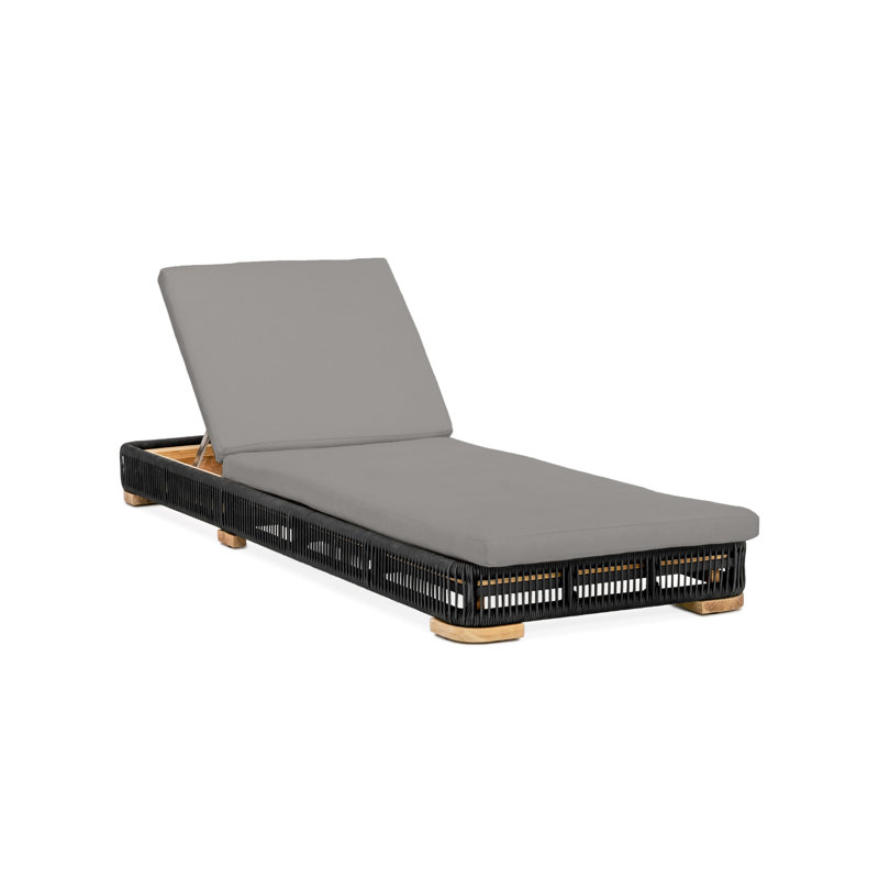 Campo Chaise Lounge- Charcoal, Charcoal, Black