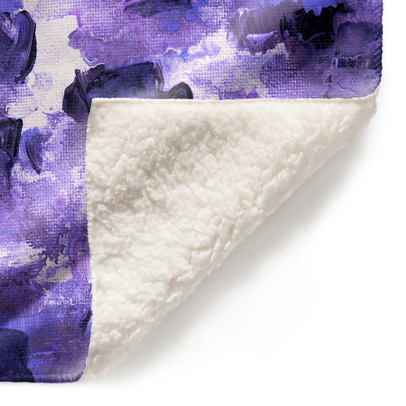 Couverture sherpae 12 doux à pulvérisation florale, l 68 po x L 80 po