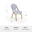 Chaises de bistro empilables toutes saisons Martha Stewart Lily Pond-109713807