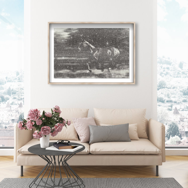 Velocity Unbound Print by Oliver Gal, 25.5"H x 37.5"W, Natural Oak Shadowbox
