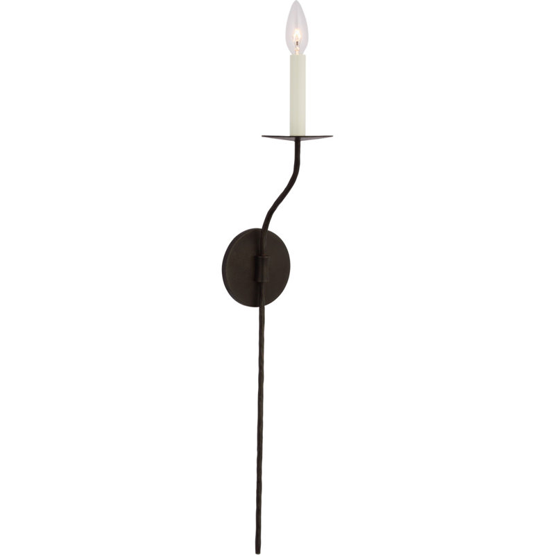 Ian K. Fowler Belfair Large Tail Sconce, Aged Iron