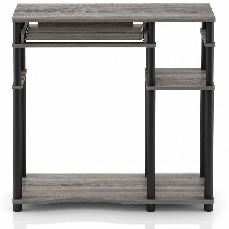  Bureau d'ordinateur avec bibliothèque Abbott, 31.1" H x 31.5" W x 18.5" D