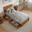 Lit plateforme en bois massif Lamaiyah avec pied de lit et tiroirs de rangement-1928436787-1928436784