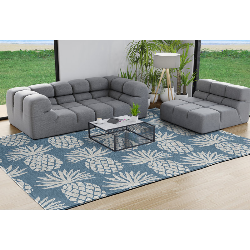 Chenille Floral Indoor Rug, Rectangle 8' x 10'