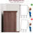 Bedroom 5 Dresser for Bedroom, 41.3 in Tall Vertical Drawer Dresser with Large Storage, Freestanding Wooden Closet Chest-1372119353