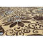 Tapis floral bleu / crème / brun Carlile-882088427