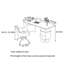 Ensemble de bureau et de chaise simple et moderne-732268805