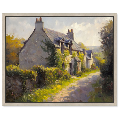 "Countryside Charm", impression sur toile encadrée par Art Remedy, cadre en chêne naturel, 24 x 20