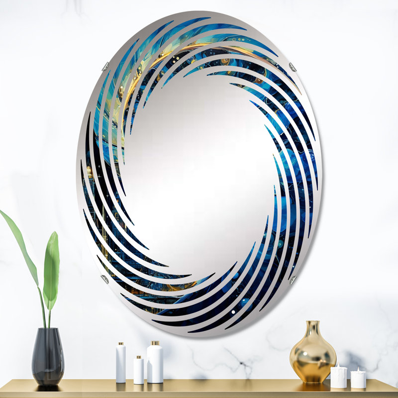 Miroir mural Nautilus Sapphire, 24 po x 36 po, Ovale