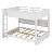 Queen Over Queen Bunk Bed With Storage Cabinets,USB Ports And Built-In Shelves-1611692426
