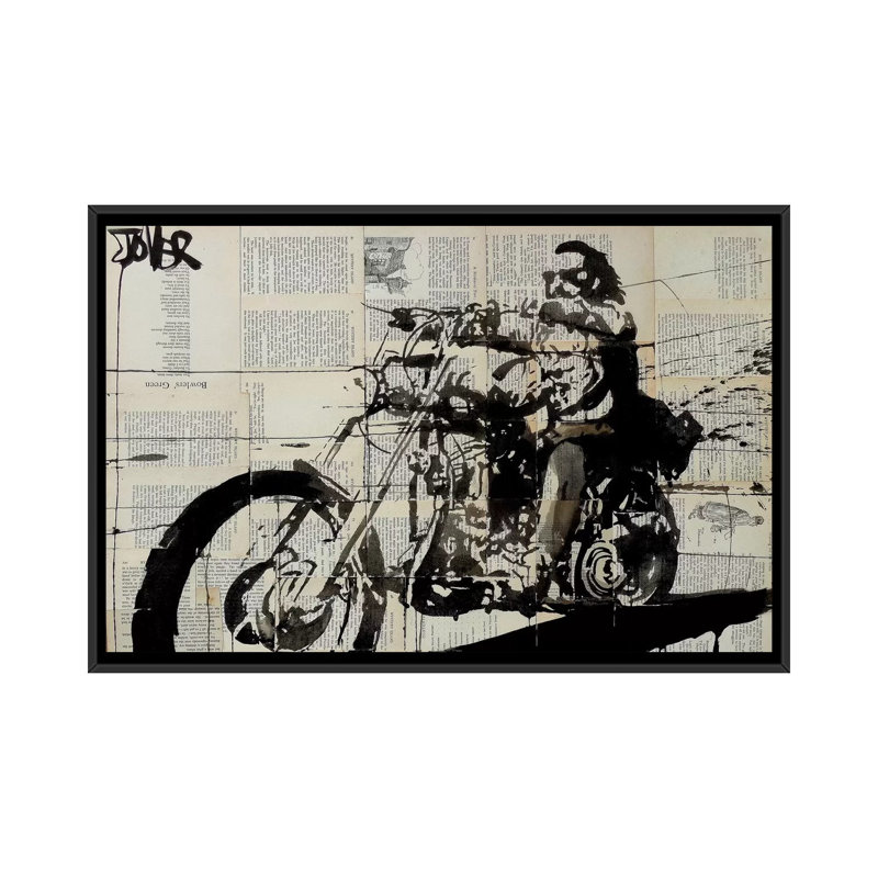« avenant », impression sur toile tendue, Pas de tapis, Toile avec cadre noir, H 18 po x l 26 po x P 1,5 po