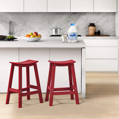 Wood-Look HDPE Bar Stool