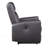 Contemporary Power Recliner With Square Armrest And Top Grain Leather For Enhanced Comfort And Durability