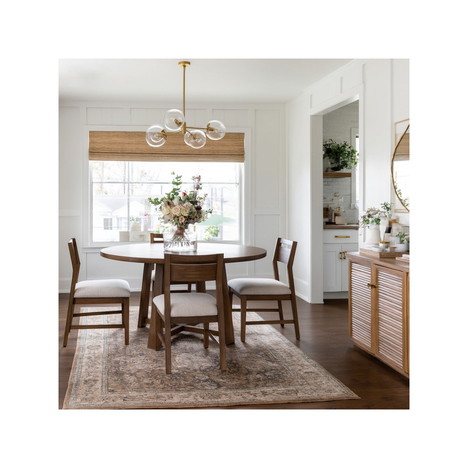 Harper Round Solid Wood Dining Table