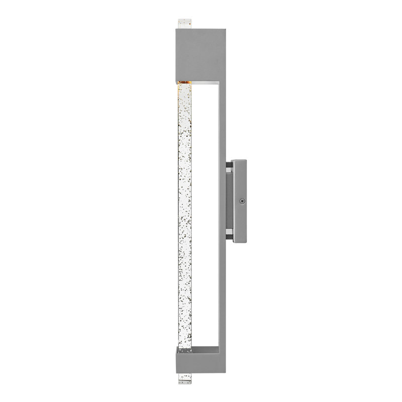 Glacier LED Outdoor Flush Mount, 15.5" H x 4.8" W x 4" D, Bronze