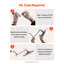 Shower Head Extension Arm Extender 11 in Adjustable Angle Height G1/2 Universal