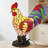 Rooster Shade Table Lamp, Stained Glass Desk Lamp