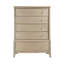 Commode de rangement en bois beige classique à 5 tiroirs Classic Farmhouse