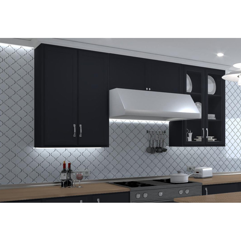 Viola 5" Arabesque Glass Wall Tile, Margio Glossy