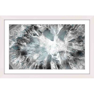 « blanc cristallin »-cadre photo, impression sur papier