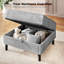 3 Seater Corduroy Sofa & Chaise,L Shaped Sofa with Movable Storage Ottoman, 3-Seater Modular Sectional Sofa, Corduroy Couch, Wooden Frame, Deep Seat, Ideal for Living Room, Black-163237369