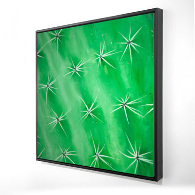 "Cactus gros plan" sur toile