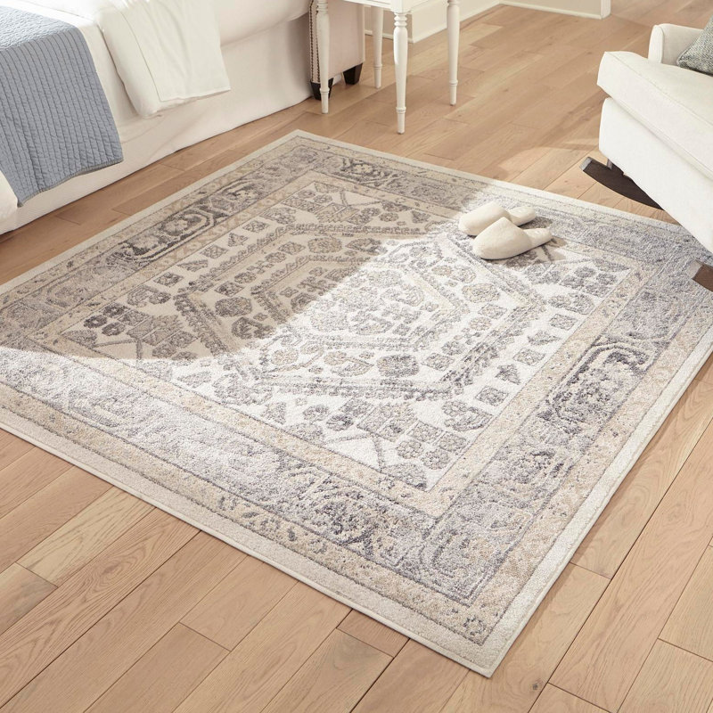 Edson Oriental Indoor Rug, Square 6'