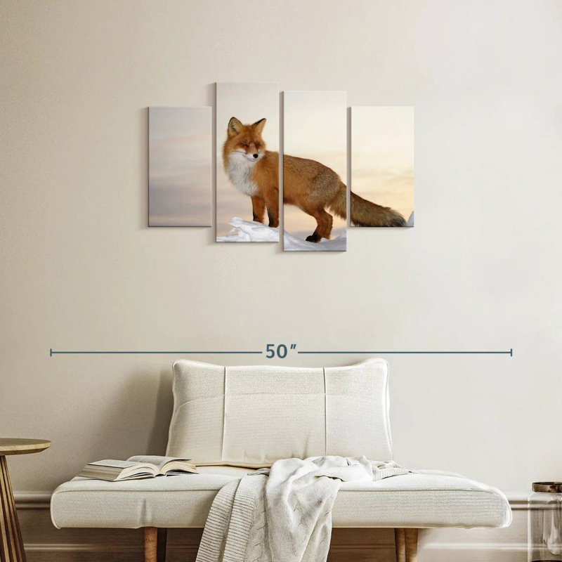 Renard majestueux Brampt, H 22 po x l 36 po
