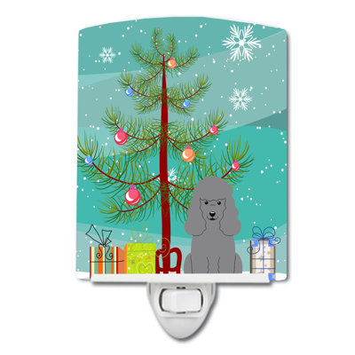 Christmas Tree and Beagle Ceramic Night Light