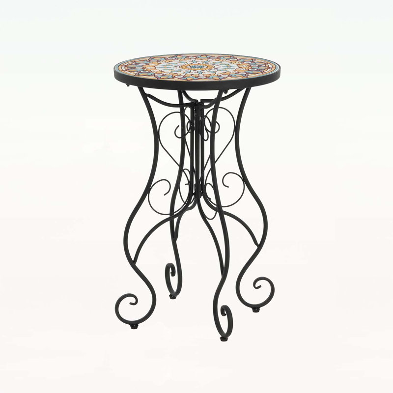 Micheal Ceramic Top Side Table